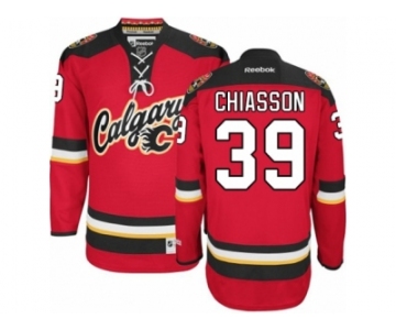 Men's Reebok Calgary Flames #39 Alex Chiasson Authentic Red New Third NHL Jersey