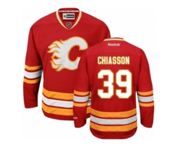 Men's Reebok Calgary Flames #39 Alex Chiasson Authentic Red Third NHL Jersey