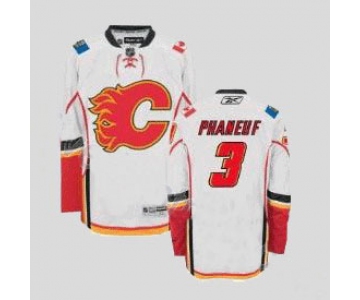 nhl calgary flames #3 phaneuf white