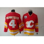 nhl calgary flames #4 bouwmeester red[30th]