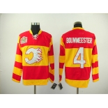 nhl calgary flames #4 bouwmeester red(winter classic)