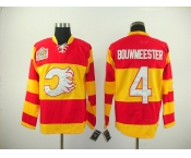 nhl calgary flames #4 bouwmeester red(winter classic)