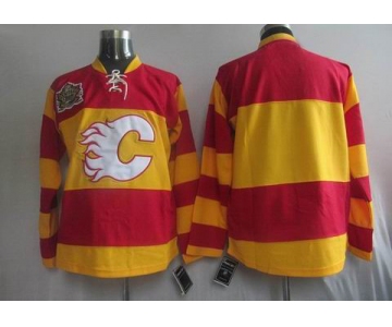 nhl calgary flames blank red