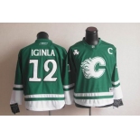 nhl jerseys calgary flames #12 iginla green