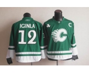 nhl jerseys calgary flames #12 iginla green