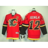 nhl jerseys calgary flames #12 iginla red[2011 new]