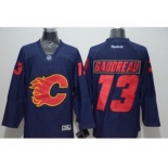 nhl jerseys calgary flames #13 johnny gaudreau blue[Denim][gaudreau]