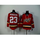 nhl jerseys calgary flames #23 monahan red[2015 new]