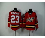 nhl jerseys calgary flames #23 monahan red[2015 new]