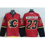 nhl jerseys calgary flames #23 monahan red