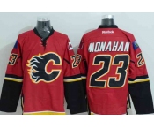 nhl jerseys calgary flames #23 monahan red