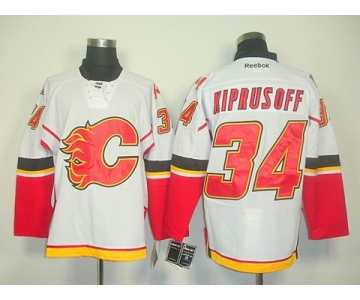 nhl jerseys calgary flames #34 kiprusoff white