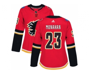 Women Adidas Calgary Flames #23 Sean Monahan Red Home Authentic Stitched NHL Jersey