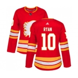 Women Calgary Flames #10 Derek Ryan Authentic Red Alternate Hockey Jersey