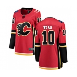 Women Calgary Flames #10 Derek Ryan Authentic Red Home Fanatics Branded Breakaway Hockey Jersey