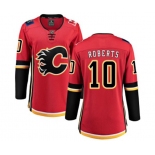 Women Calgary Flames #10 Gary Roberts Fanatics Branded Red Home Breakaway Hockey Jersey