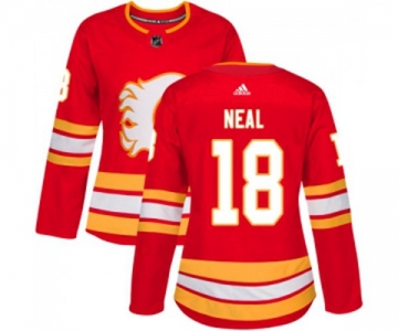 Women Calgary Flames #18 James Neal Authentic Red Alternate Hockey Jersey