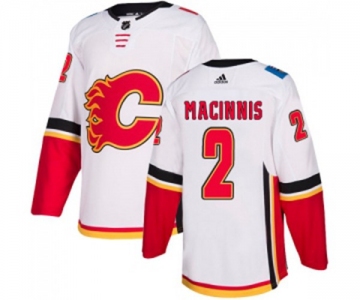 Women Calgary Flames #2 Al MacInnis Authentic White Away Hockey Jersey