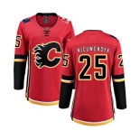 Women Calgary Flames #25 Joe Nieuwendyk Fanatics Branded Red Home Breakaway Hockey Jersey