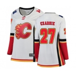 Women Calgary Flames #27 Austin Czarnik Authentic White Away Fanatics Branded Breakaway Hockey Jersey