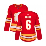 Women Calgary Flames #6 Dalton Prout Authentic Red Alternate Hockey Jersey