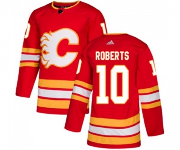 Youth Calgary Flames #10 Gary Roberts Authentic Red Alternate Hockey Jersey