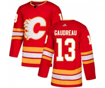 Youth Calgary Flames #13 Johnny Gaudreau Authentic Red Alternate Hockey Jersey