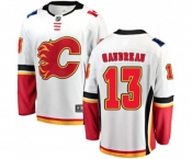 Youth Calgary Flames #13 Johnny Gaudreau Fanatics Branded White Away Breakaway Hockey Jersey