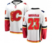 Youth Calgary Flames #23 Sean Monahan Fanatics Branded White Away Breakaway Hockey Jersey