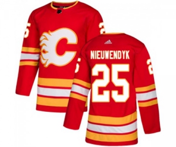 Youth Calgary Flames #25 Joe Nieuwendyk Authentic Red Alternate Hockey Jersey