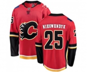 Youth Calgary Flames #25 Joe Nieuwendyk Fanatics Branded Red Home Breakaway Hockey Jersey