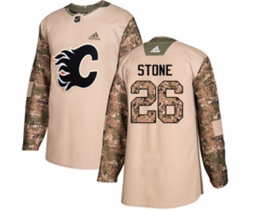 Youth Calgary Flames #26 Michael Stone Authentic Camo Veterans Day Practice Hockey Jersey