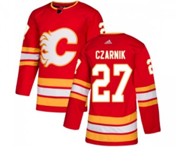 Youth Calgary Flames #27 Austin Czarnik Authentic Red Alternate Hockey Jersey