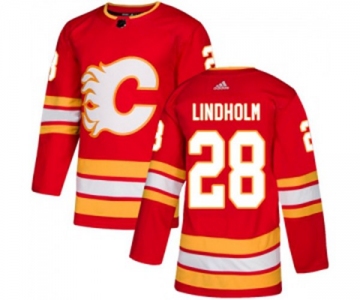 Youth Calgary Flames #28 Elias Lindholm Authentic Red Alternate Hockey Jersey