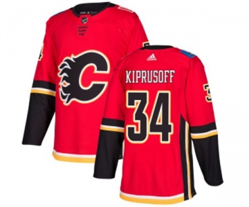 Youth Calgary Flames #34 Miikka Kiprusoff Authentic Red Home Hockey Jersey