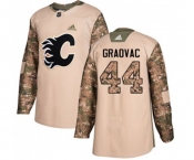 Youth Calgary Flames #44 Tyler Graovac Authentic Camo Veterans Day Practice Hockey Jersey