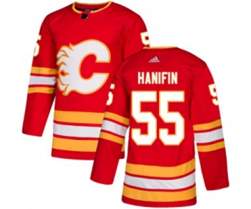 Youth Calgary Flames #55 Noah Hanifin Authentic Red Alternate Hockey Jersey