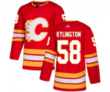 Youth Calgary Flames #58 Oliver Kylington Authentic Red Alternate Hockey Jersey