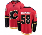 Youth Calgary Flames #58 Oliver Kylington Fanatics Branded Red Home Breakaway Hockey Jersey