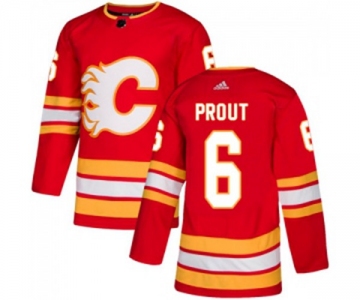 Youth Calgary Flames #6 Dalton Prout Authentic Red Alternate Hockey Jersey