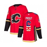 Youth Calgary Flames #6 Dalton Prout Authentic Red USA Flag Fashion Hockey Jersey