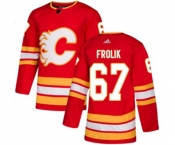 Youth Calgary Flames #67 Michael Frolik Authentic Red Alternate Hockey Jersey