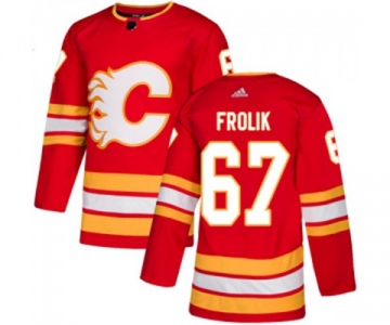 Youth Calgary Flames #67 Michael Frolik Authentic Red Alternate Hockey Jersey