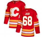 Youth Calgary Flames #68 Jaromir Jagr Authentic Red Alternate Hockey Jersey