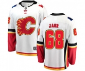 Youth Calgary Flames #68 Jaromir Jagr Fanatics Branded White Away Breakaway Hockey Jersey