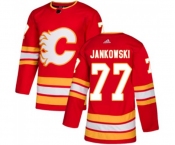 Youth Calgary Flames #77 Mark Jankowski Authentic Red Alternate Hockey Jersey