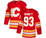 Youth Calgary Flames #93 Sam Bennett Authentic Red Alternate Hockey Jersey