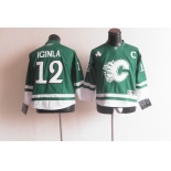 youth nhl jerseys calgary flames #12 iginla green