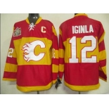 youth nhl jerseys calgary flames #12 iginla red [2011 winter classic]