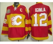 youth nhl jerseys calgary flames #12 iginla red [2011 winter classic]